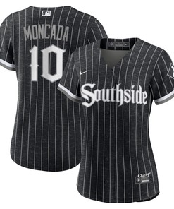 Yoan Moncada Chicago White Sox Womens 2021 City Connect Replica Player Jersey - Black Mlb Ver 1