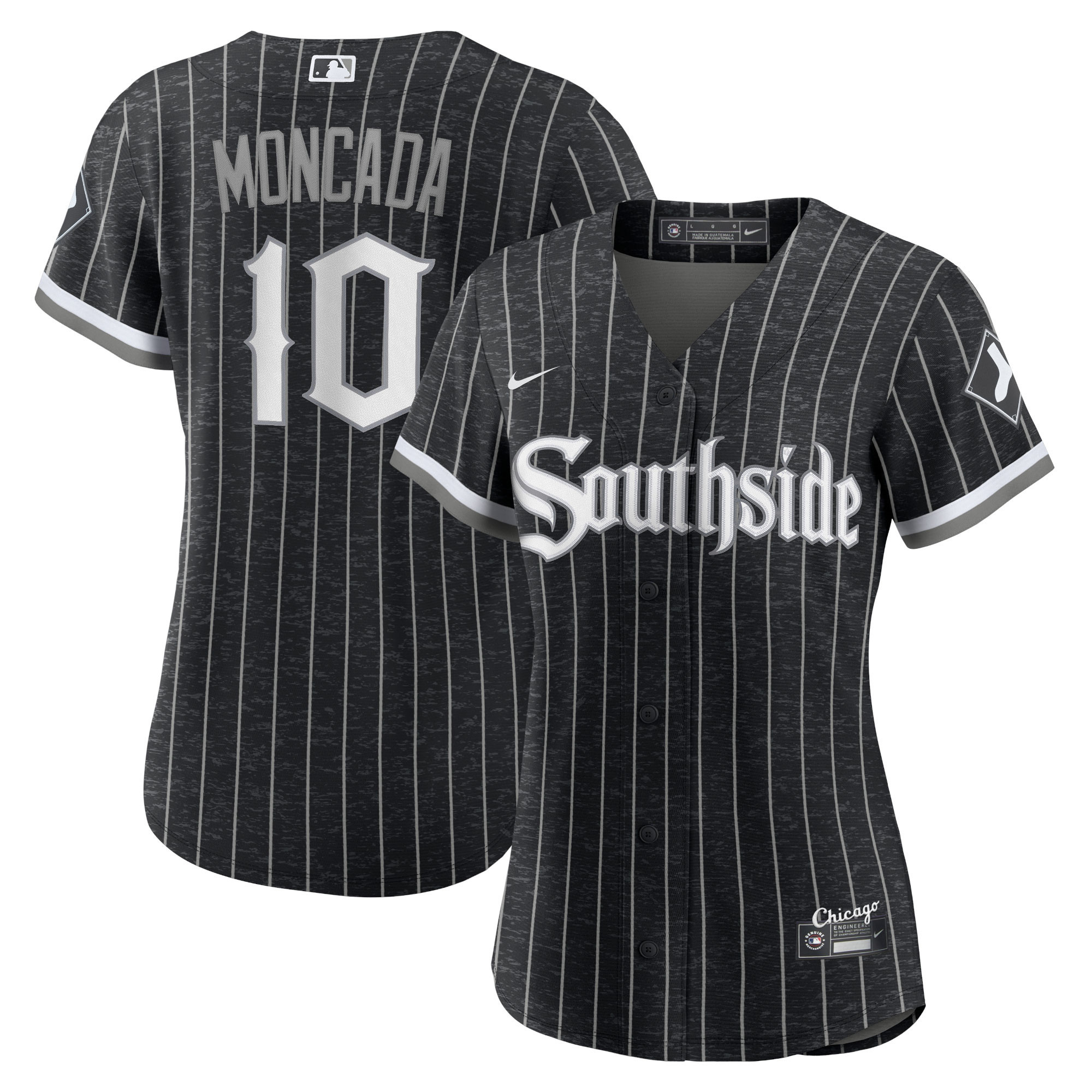 Yoan Moncada Chicago White Sox Womens 2021 City Connect Replica Player Jersey - Black Mlb Ver 1