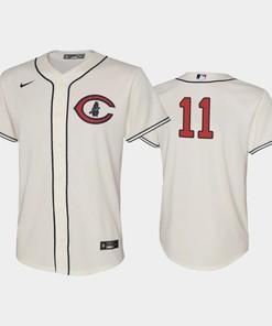Youth 2022-23 Field of Dreams 11 Drew Smyly Chicago Cubs Cream Jersey