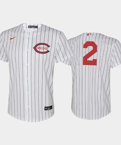Youth 2022-23 Field of Dreams 2 Jose Barrero Cincinnati Reds White Jersey