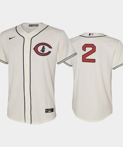 Youth 2022-23 Field of Dreams 2 Nico Hoerner Chicago Cubs Cream Jersey