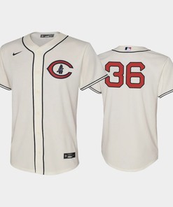 Youth 2022-23 Field of Dreams 36 Alfonso Rivas Chicago Cubs Cream Jersey