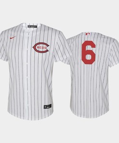 Youth 2022-23 Field of Dreams 6 Jonathan India Cincinnati Reds White Jersey