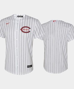 Youth 2022-23 Field of Dreams Cincinnati Reds White Jersey