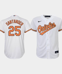 Youth Baltimore Orioles Anthony Santander 25 White Home Jersey