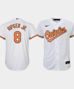 Youth Baltimore Orioles Cal Ripken Jr. 8 White Home Jersey MLB Jersey