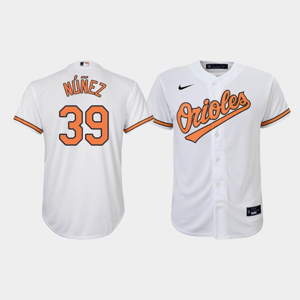Youth Baltimore Orioles Renato Nunez 39 White Home Jersey