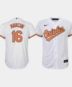 Youth Baltimore Orioles Trey Mancini 16 White Home Jersey