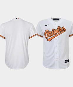 Youth Baltimore Orioles White Home Jersey