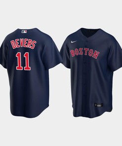 Youth Boston Red Sox 11 Rafael Devers Alternate Navy Jersey