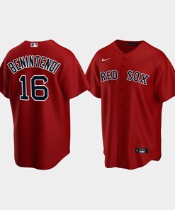 Youth Boston Red Sox 16 Andrew Benintendi Alternate Red Jersey
