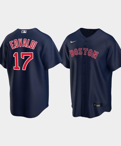 Youth Boston Red Sox 17 Nathan Eovaldi Alternate Navy Jersey