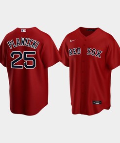 Youth Boston Red Sox 25 Kevin Plawecki Alternate Red Jersey