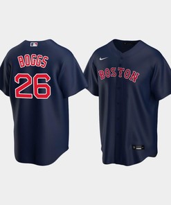Youth Boston Red Sox 26 Wade Boggs Alternate Navy Jersey
