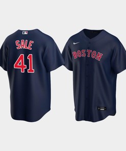 Youth Boston Red Sox 41 Chris Sale Alternate Navy Jersey