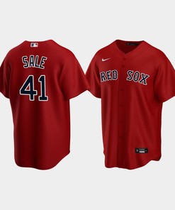 Youth Boston Red Sox 41 Chris Sale Alternate Red Jersey