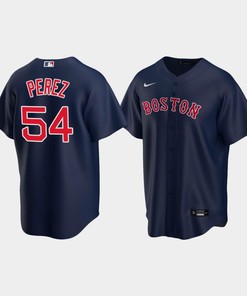 Youth Boston Red Sox 54 Martin Perez Alternate Navy Jersey