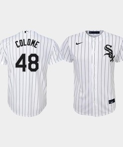 Youth Chicago White Sox Alex Colome 48 White Home Jersey