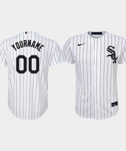 Youth Chicago White Sox Custom 00 White Home Jersey
