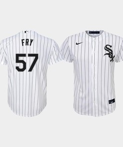 Youth Chicago White Sox Jace Fry 57 White Home Jersey