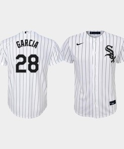 Youth Chicago White Sox Leury Garcia 28 White Home Jersey