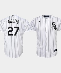 Youth Chicago White Sox Lucas Giolito 27 White Home Jersey