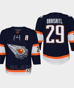 Youth Edmonton Oilers Leon Draisaitl 29 Special Edition 2.0 Retro Jersey Navy