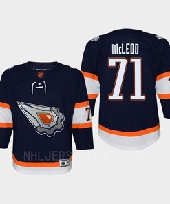 Youth Edmonton Oilers Ryan McLeod 71 Special Edition 2.0 Retro Jersey Navy
