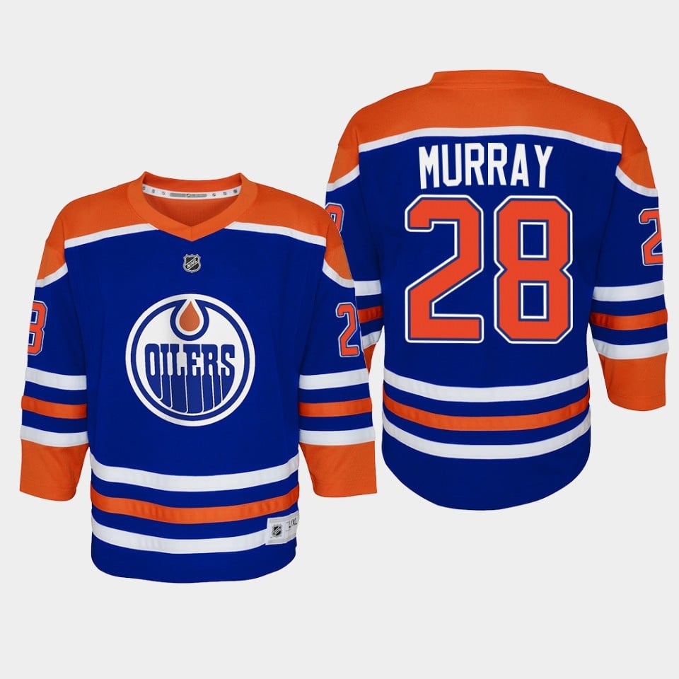 Youth Edmonton Oilers Ryan Murray 28 Home Player 2022-23 Jersey Royal