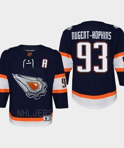 Youth Edmonton Oilers Ryan Nugent-Hopkins 93 Special Edition 2.0 Retro Jersey Navy