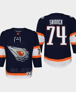 Youth Edmonton Oilers Stuart Skinner 74 Special Edition 2.0 Retro Jersey Navy