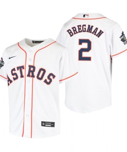 Youth Houston Astros Alex Bregman 2 White 2022-23 World Series Jersey