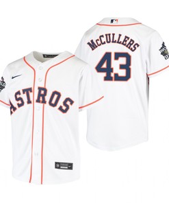 Youth Houston Astros Lance McCullers 43 White 2022-23 World Series Jersey