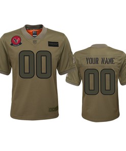 Youth Houston Texans Custom Camo 2019 Salute To Service Game Jersey