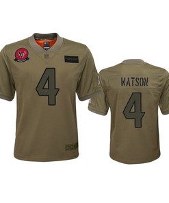 Youth Houston Texans Deshaun Watson Camo 2019 Salute To Service Game Jersey