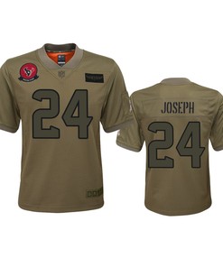 Youth Houston Texans Johnathan Joseph Camo 2019 Salute To Service Game Jersey