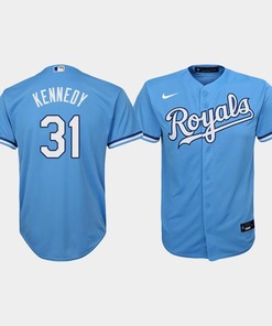 Youth Kansas City Royals Ian Kennedy 31 Light Blue Alternate Jersey