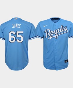 Youth Kansas City Royals Jakob Junis 65 Light Blue Alternate Jersey