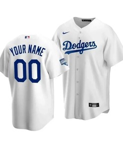Youth Los Angeles Dodgers Custom 00 2020 World Series Champions Home Jersey White