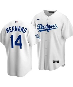 Youth Los Angeles Dodgers Enrique Hernandez 14 2020 World Series Champions Home Jersey White