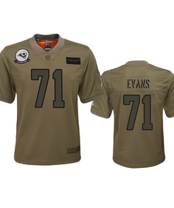Youth Los Angeles Rams Bobby Evans Camo 2019 Salute To Service Jersey
