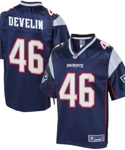 Youth New England Patriots James Develin Nfl Pro Line Navy Team Color Jersey