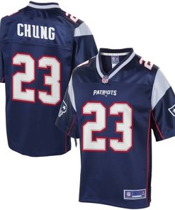 Youth New England Patriots Patrick Chung Nfl Pro Line Navy Team Color Jersey