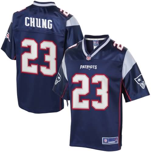 Youth New England Patriots Patrick Chung Nfl Pro Line Navy Team Color Jersey