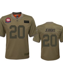 Youth New York Giants Janoris Jenkins Camo 2019 Salute To Service Jersey
