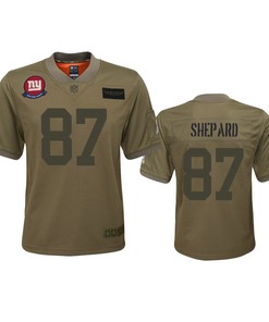 Youth New York Giants Sterling Shepard Camo 2019 Salute To Service Jersey