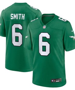 Youth Philadelphia Eagles #6 Devonta Smith Alternate Player Game Jersey - Kelly Green