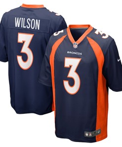 Youth Russell Wilson Denver Broncos Game Jersey - Navy Jersey