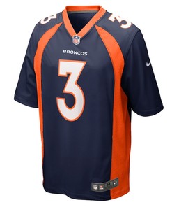 Youth Russell Wilson Denver Broncos Game Jersey - Navy Jersey