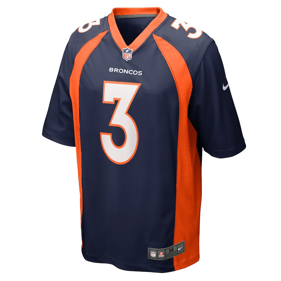 Youth Russell Wilson Denver Broncos Game Jersey - Navy Jersey